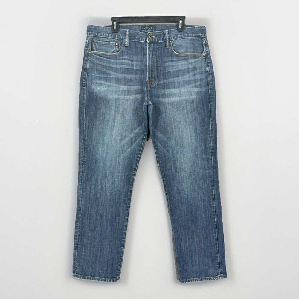 Lucky Brand 121 Heritage Slim Jeans Men’s 36x30 Blue Stretch Denim Pants